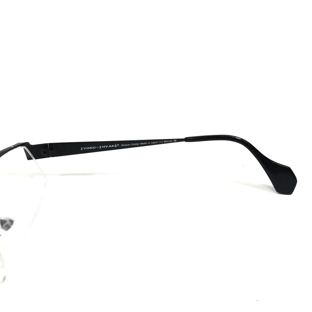 Iyoko-Inyake Eyeglasses Frames IY574 Col.132 Black Red Rectangular 51-19-140